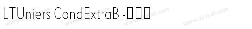 LTUniers CondExtraBl字体转换